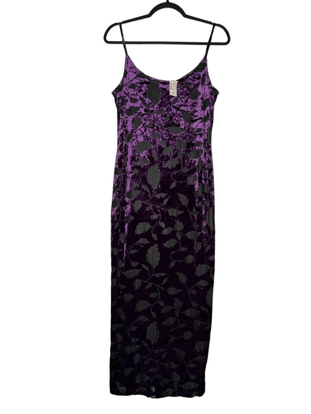 Bonkers Purple Velvet Maxi Dress Large Whimsigoth Fairy Grunge USA VTG 90s NWT